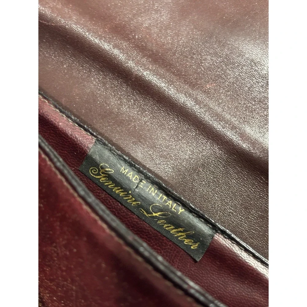 Vintage‎ Leather Shoulder Bag Made in Italy Hobo Hippie Crossover Adjustable